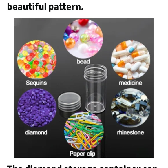 Floral Bird Patterned Diamond Art Storage Case - Picture 6 of 7